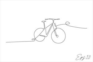 Sport Fahrrad kontinuierlich Linie Illustration vektor