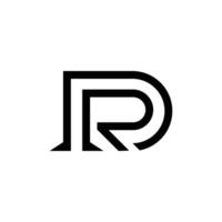 Brief rd kreativ minimal modern Logo vektor