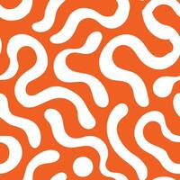 ein Orange und Weiß abstrakt Muster bestehend aus von schnörkellos Linien vektor