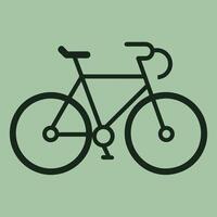 ein Fahrrad, Darstellen umweltfreundlich Transport vektor