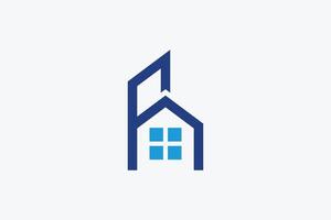 einfach Haus echt Nachlass Logo Element Design Vorlage vektor