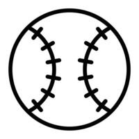 Symbol für die Baseballlinie vektor