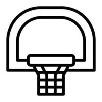 Symbol für Basketballkorblinie vektor