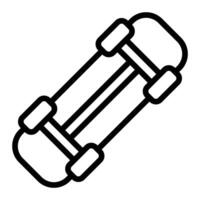 Skateboard-Liniensymbol vektor