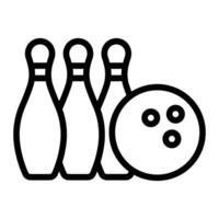 Bowling-Liniensymbol vektor