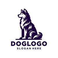 Hund Logo, Hund Logo Design Inspiration, Hund Logo Vorlage vektor