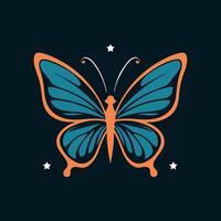 ein Logo Design von ein giftig Schmetterling von Verschmutzung, minimalistisch und simpel, eps Format vektor
