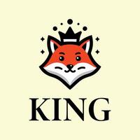 Fuchs König Illustration Logo kostenlos Profi eps vektor