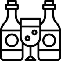 Flasche trinken Symbol Symbol Bild. Illustration von das trinken Wasser Flasche Glas Design Bild vektor