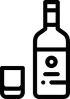 Flasche trinken Symbol Symbol Bild. Illustration von das trinken Wasser Flasche Glas Design Bild vektor