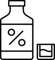 Flasche trinken Symbol Symbol Bild. Illustration von das trinken Wasser Flasche Glas Design Bild vektor