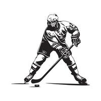 Eis Eishockey Spieler. Design Illustration Lager Bild und Kunst vektor