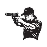 Gewehr Verein Logo Bilder Design Vorlage isoliert auf Weiß Hintergrund vektor