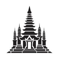Tempel Logo Symbol Design Vorlage und Illustration vektor