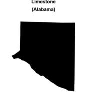 Kalkstein Bezirk, Alabama leer Gliederung Karte vektor