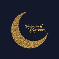 golden eid Mond von Ramadan Jahreszeit vektor