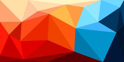 färgrik triangel polygon mönster bakgrund. design för tapet, omslag, baner och Övrig syften. vektor