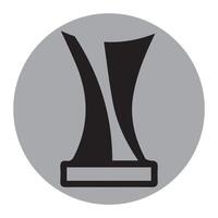 trofén ikon vektorer illustration symbol design mall