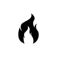 Symbol Feuer Flamme Design Vorlage vektor