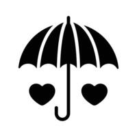 nehmen ein aussehen beim tolle Symbol von Hochzeit Regenschirm im editierbar Design Stil vektor