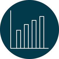 Bar Diagramm Linie Kreis Symbol Design vektor