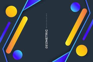 abstrakt Hintergrund mit bunt geometrisch Formen. modern und einfach kreativ Banner Design vektor