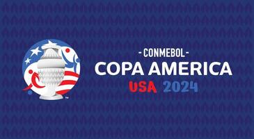 copa Amerika USA 2024 offiziell Symbol abstrakt Logo Design amerikanisch Fußball Finale Illustration mit Hintergrund vektor