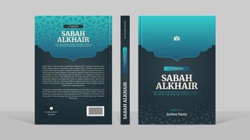 islamisch Arabisch Stil Buch Startseite Vorlage Design mit Arabeske marokkanisch Muster vektor