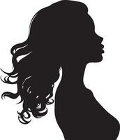 schön Frauen Silhouette Illustration Weiß Hintergrund vektor