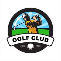 golf club logotyp formgivningsmall vektor