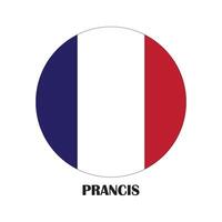 Frankreich-Flagge-Symbol vektor