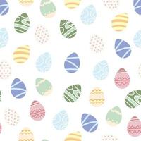 Frohe Ostern Hintergrund. Osterei. nahtloses endloses Vektormuster für Design vektor