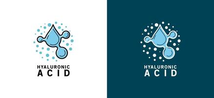 hyaluronic Acid Symbol Symbol Logo Illustration Vorlage vektor