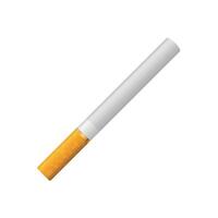 Zigarette Symbol im eben Stil. Rauchen Illustration auf isoliert Hintergrund. Tabak Zeichen Geschäft Konzept. vektor