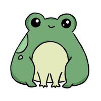 süß Frosch Karikatur Charakter Illustration vektor