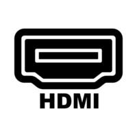 hdmi Hafen Silhouette Symbol. vektor