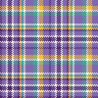 Tartan Muster nahtlos. Süss Schachbrett Muster nahtlos Tartan Illustration einstellen zum Schal, Decke, andere modern Frühling Sommer- Herbst Winter Urlaub Stoff drucken. vektor