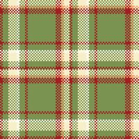 kariert Muster nahtlos. klassisch Plaid Tartan nahtlos Tartan Illustration einstellen zum Schal, Decke, andere modern Frühling Sommer- Herbst Winter Urlaub Stoff drucken. vektor