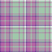 Plaid Muster nahtlos. abstrakt prüfen Plaid Muster zum Schal, Kleid, Rock, andere modern Frühling Herbst Winter Mode Textil- Design. vektor