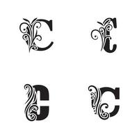 Buchstabe c Logo Vorlage Vektor Icon Design