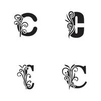 bokstaven c logotyp mall vektor ikondesign