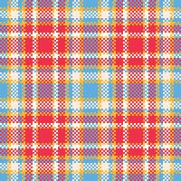 Plaid Muster nahtlos. Prüfer Muster zum Schal, Kleid, Rock, andere modern Frühling Herbst Winter Mode Textil- Design. vektor