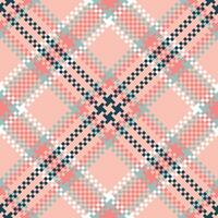 Plaid Muster nahtlos. Schachbrett Muster Vorlage zum Design Ornament. nahtlos Stoff Textur. vektor