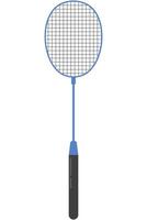 Badminton Schläger isoliert auf Weiß Hintergrund. vektor