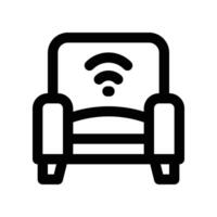 Couch Symbol. Linie Symbol zum Ihre Webseite, Handy, Mobiltelefon, Präsentation, und Logo Design. vektor