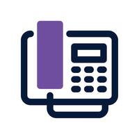 Telefon Symbol. Dual Ton Symbol zum Ihre Webseite, Handy, Mobiltelefon, Präsentation, und Logo Design. vektor
