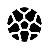 Fußball Symbol. Glyphe Symbol zum Ihre Webseite, Handy, Mobiltelefon, Präsentation, und Logo Design. vektor