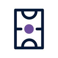 basketboll domstol ikon. dubbel tona ikon för din hemsida, mobil, presentation, och logotyp design. vektor