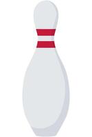 eben Bowling Stift im Karikatur Stil Illustration isoliert auf Weiß Hintergrund. vektor