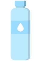 Flasche von Wasser Symbol im eben Stil isoliert auf Weiß Hintergrund. vektor